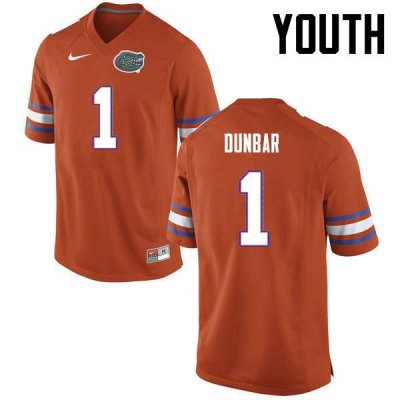 Youth Florida Gators #1 Quinton Dunbar NCAA Nike Orange Authentic Stitched College Football Jersey DTY2262JM